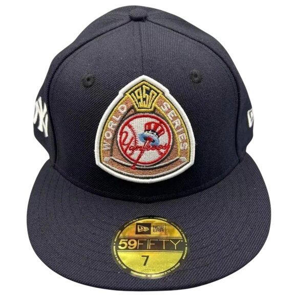New Era New York Yankees 1950 World Series 59FIFTY Fitted Hat Cap Men's Size 7 - Picture 1 of 4